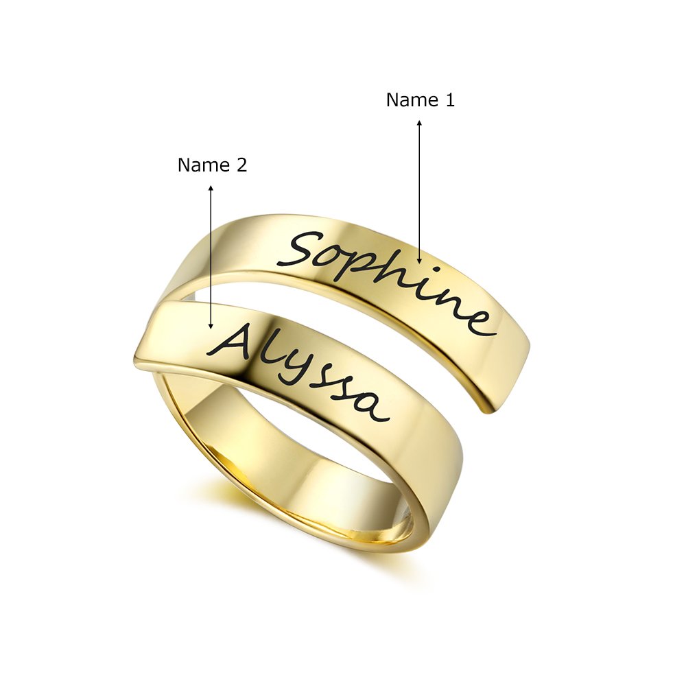 Personalized Best Friend Rings for Women - BFF Sister Promise Rings, Graduation Gifts for Girls - Perfect for Anniversaries, Birthdays & Special Occasions