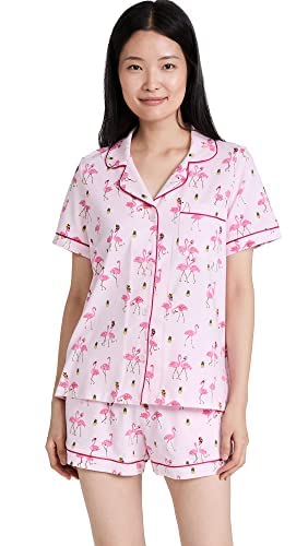 Women's Short Sleeve Pajama Set - Soft Cotton Sleepwear for Women | Cozy Lounge & Sleepwear for Home, Travel & Relaxation
