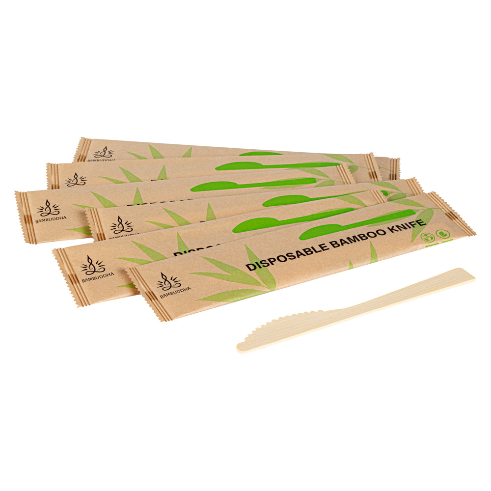 Eco-Friendly Bamboo Disposable Knives - 1000 Count Box, 7
