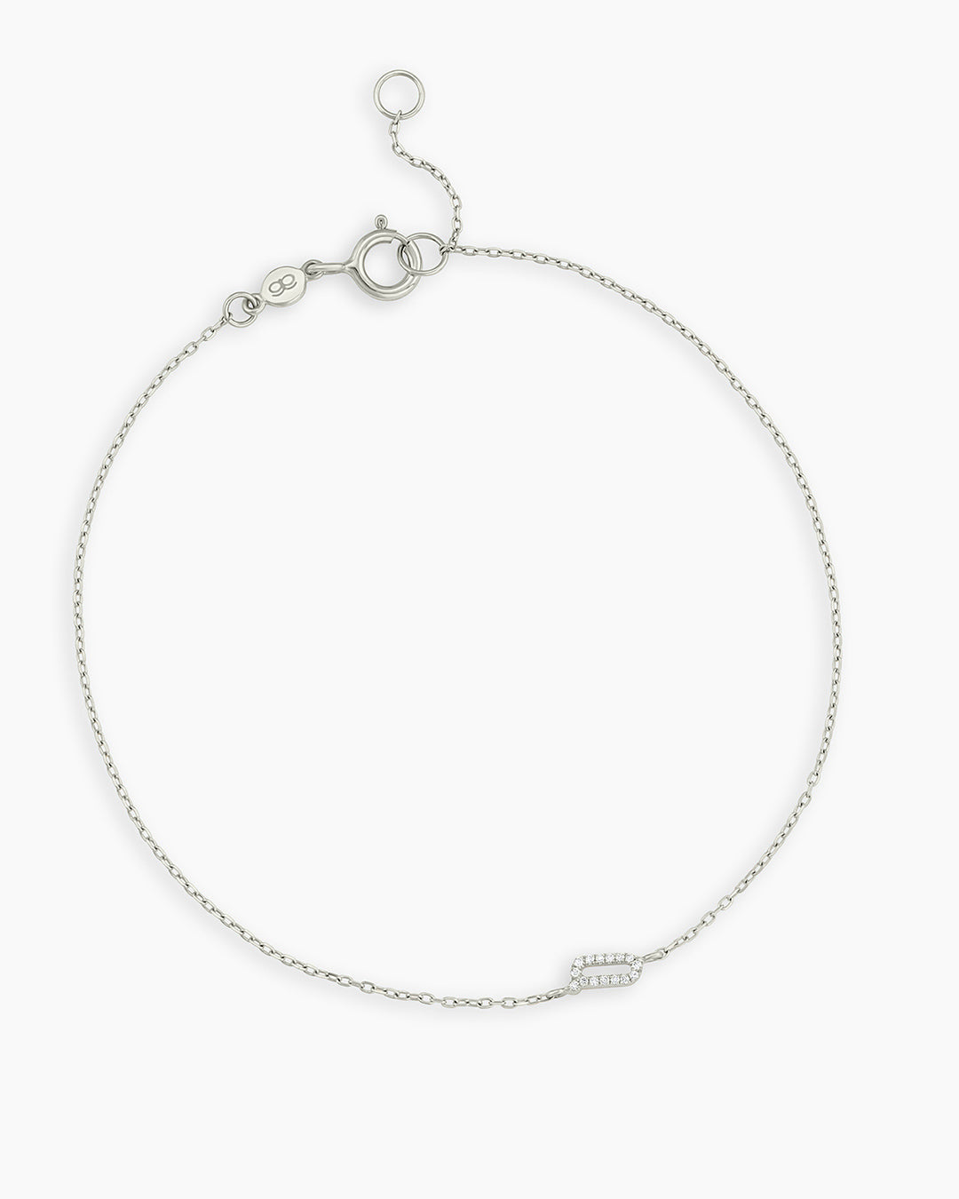 Diamond Pavé Alphabet Bracelet - Personalized Initial Letter Bracelet for Women, Sterling Silver or Gold Plated, Elegant Gift for Birthday, Anniversary, Valentine's Day | Perfect for Everyday Wear & Special Occasions