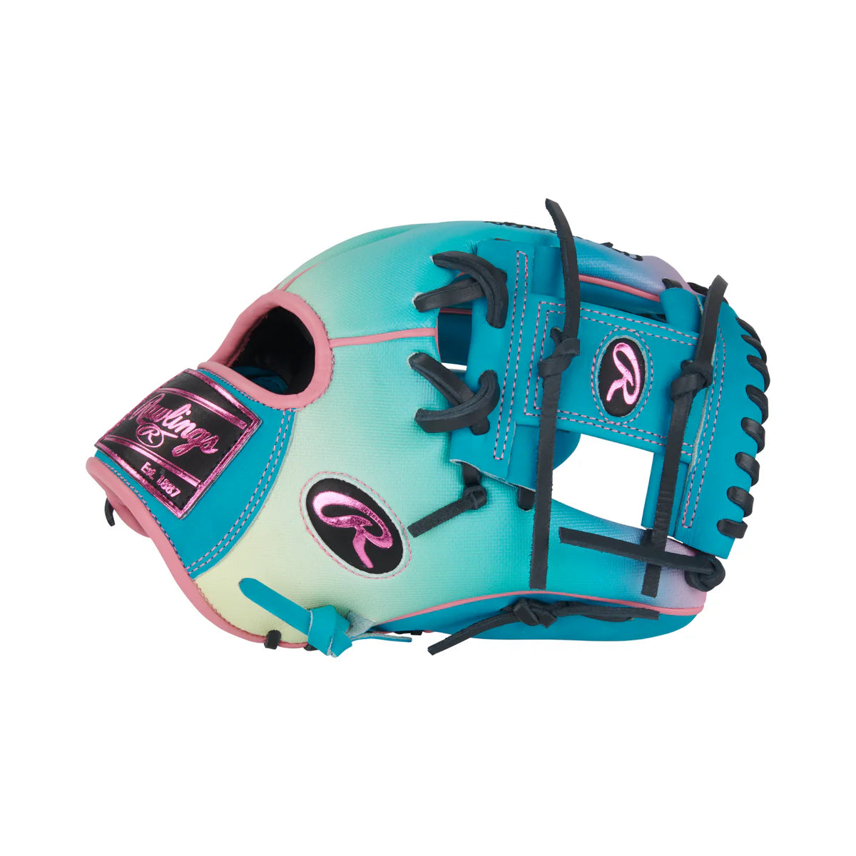 Rawlings Heart of the Hide Funburst PROR204 2TESS Infield Baseball Glove 11.5