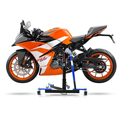 KTM RC 390 2014-2019 Motorcycle Center Paddock Stand CS Power Evo - Blue | Compatible with KTM RC 390 14-19 | Perfect for Bike Maintenance, Storage & Transport