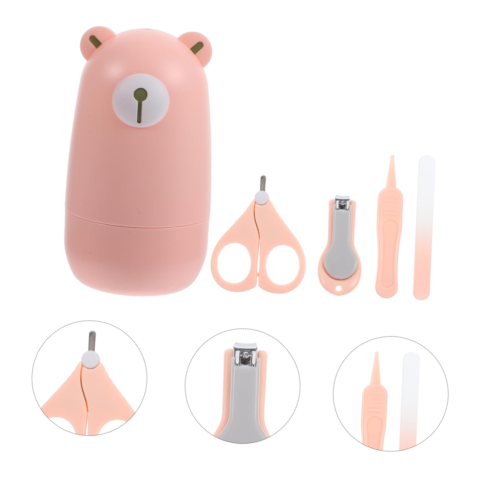 Healifty 10-Piece Baby Nail Care Kit - Safe Toddler Manicure & Pedicure Set with Nail Clippers, Fingernail Scissors & Grooming Tools for Newborns & Infants - Perfect for Baby Bath Time & Travel Essentials