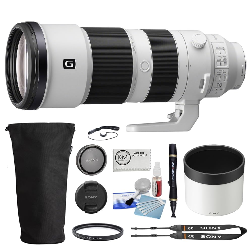 Sony FE 200-600mm f5.6-6.3 G OSS Telephoto Zoom Lens Bundle with 95mm UV Filter, Cleaning Kit, Lens Pen & Accessories - Perfect for Wildlife, Sports & Nature Photography