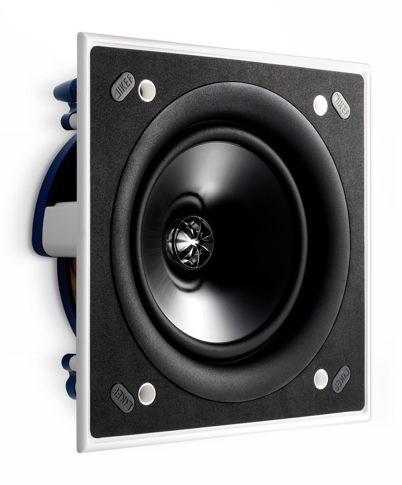 KEF CI160QS Square In-Wall/In-Ceiling Speaker - High Performance Architectural Loudspeaker for Home Theater & Surround Sound (Single Unit) - Perfect for Living Rooms, Home Cinemas & Commercial Spaces
