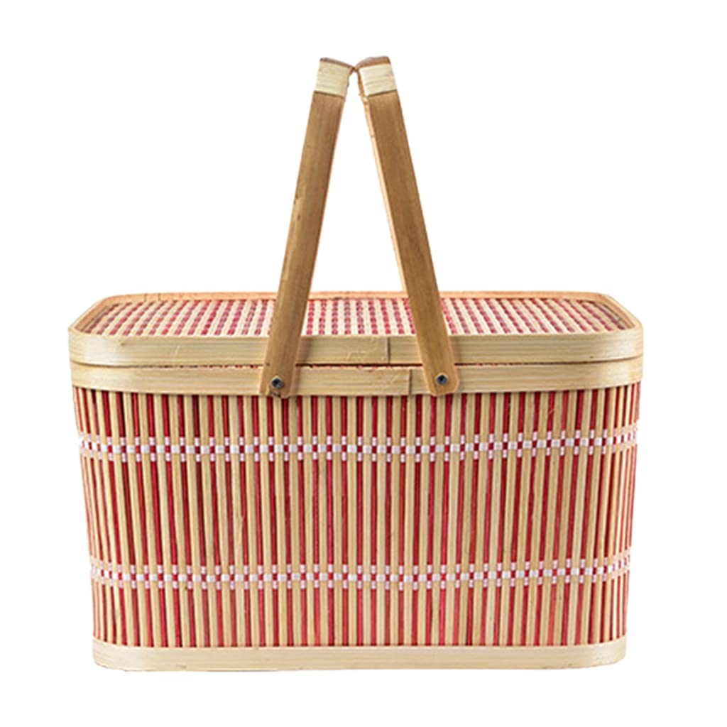 Handmade Bamboo Woven Storage Basket for Wardrobe Organization