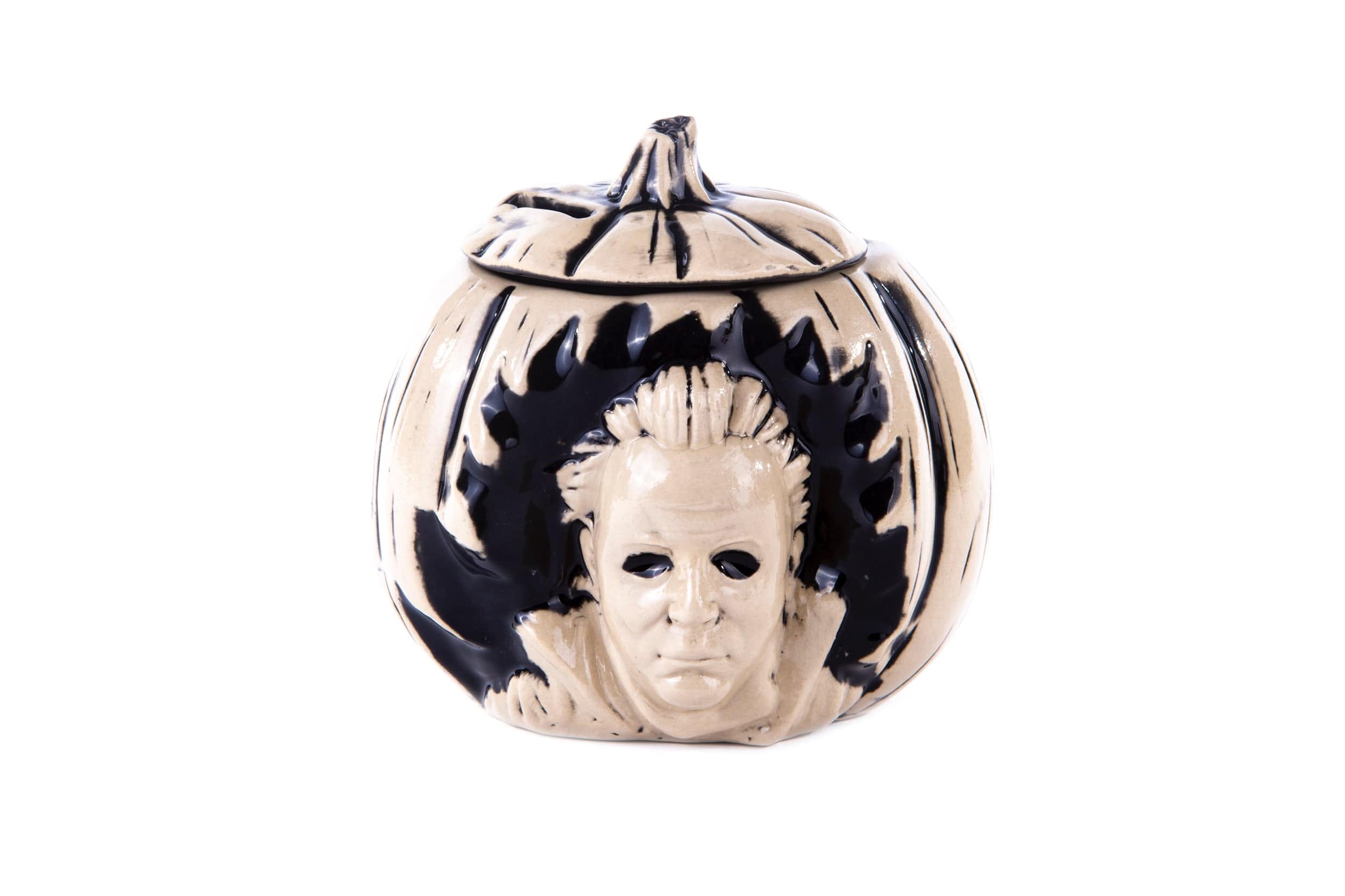 Halloween Tiki Mug (Beyond Fest Black) - Spooky Ceramic Cup for Halloween Parties, Themed Events & Tropical Drink Serving