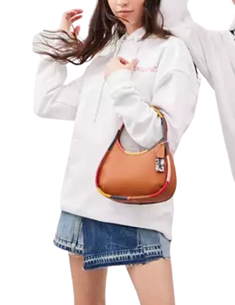Coach Ergo Bag in Coachtopia Leather with Colorful Binding - Stylish Crossbody Purse for Women, Perfect for Work, Travel & Everyday Use