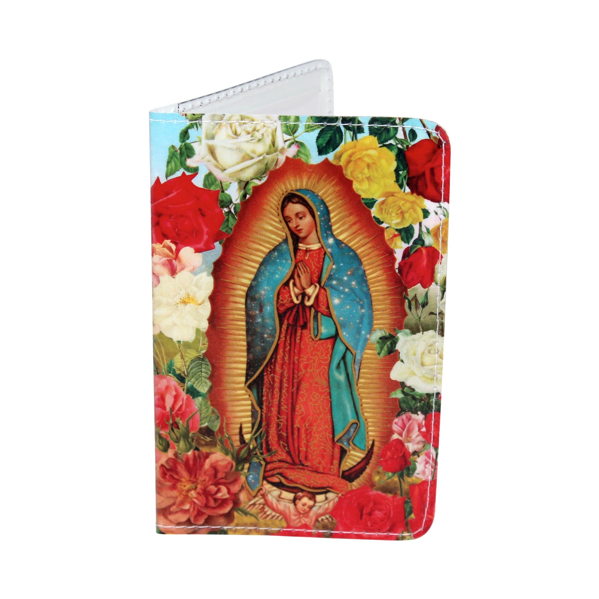 Virgin Mary Business, Credit & ID Card Holder - Religious Wallet Organizer for Catholic Women & Men - Perfect for Church, Travel & Daily Use