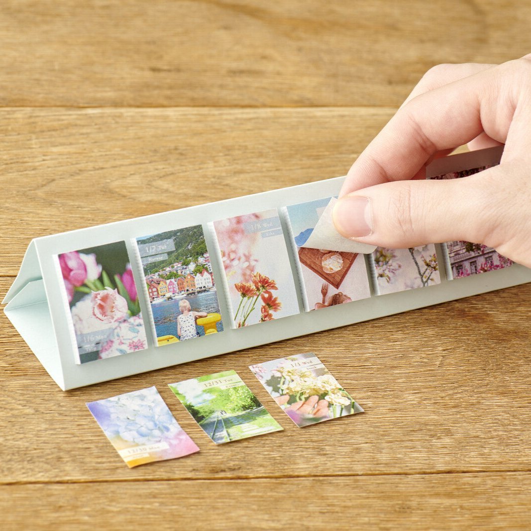Himekuri Calendar 2025 - Japanese Aesthetic Desktop Flip Calendar | Perfect for Home, Office & Gift Giving