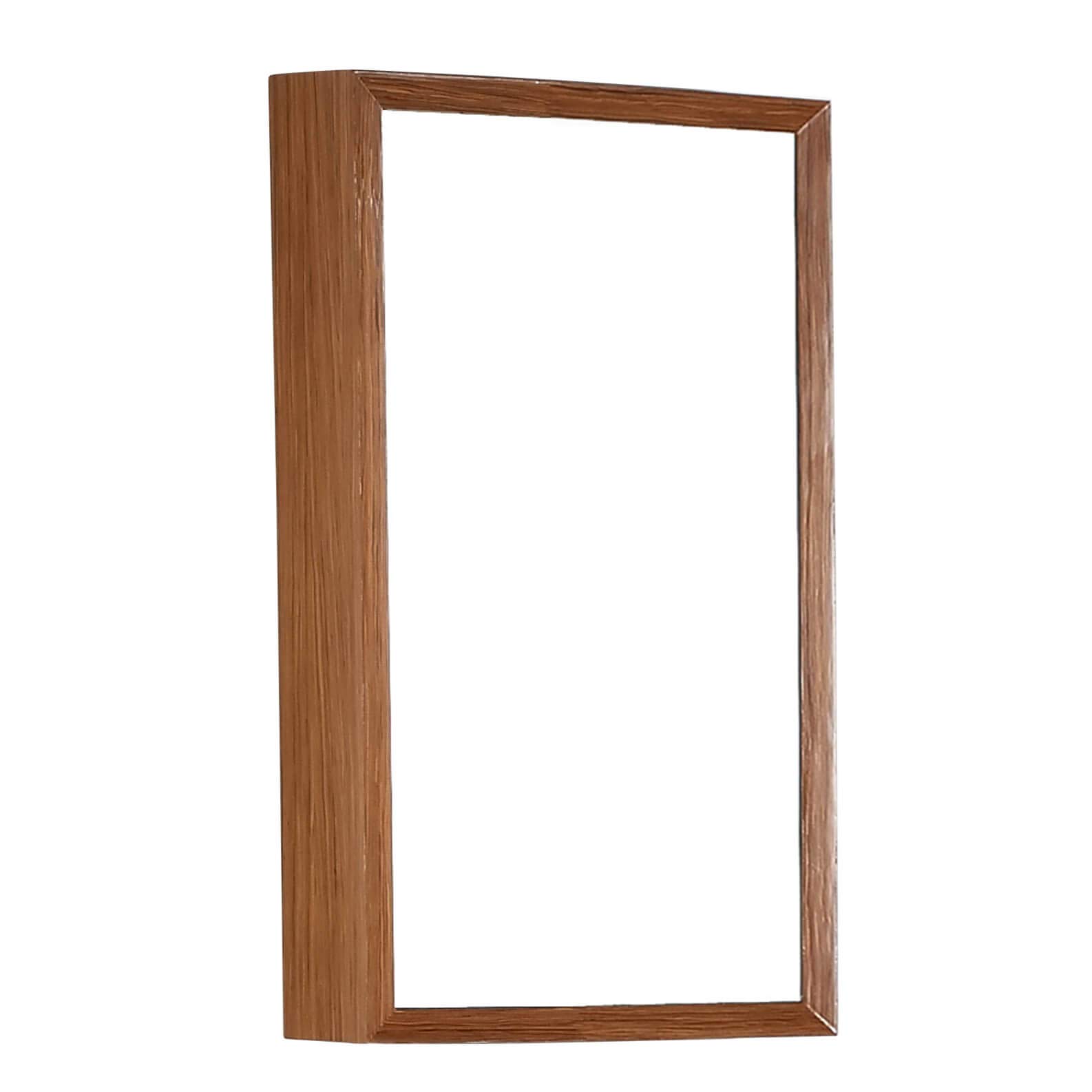 Fine Fixtures - URBANIA 20-Inch Wide Teak Medicine Cabinet with Mirror - Bathroom Storage for Toiletries & Essentials - Perfect for Modern Homes, Apartments & Vanities