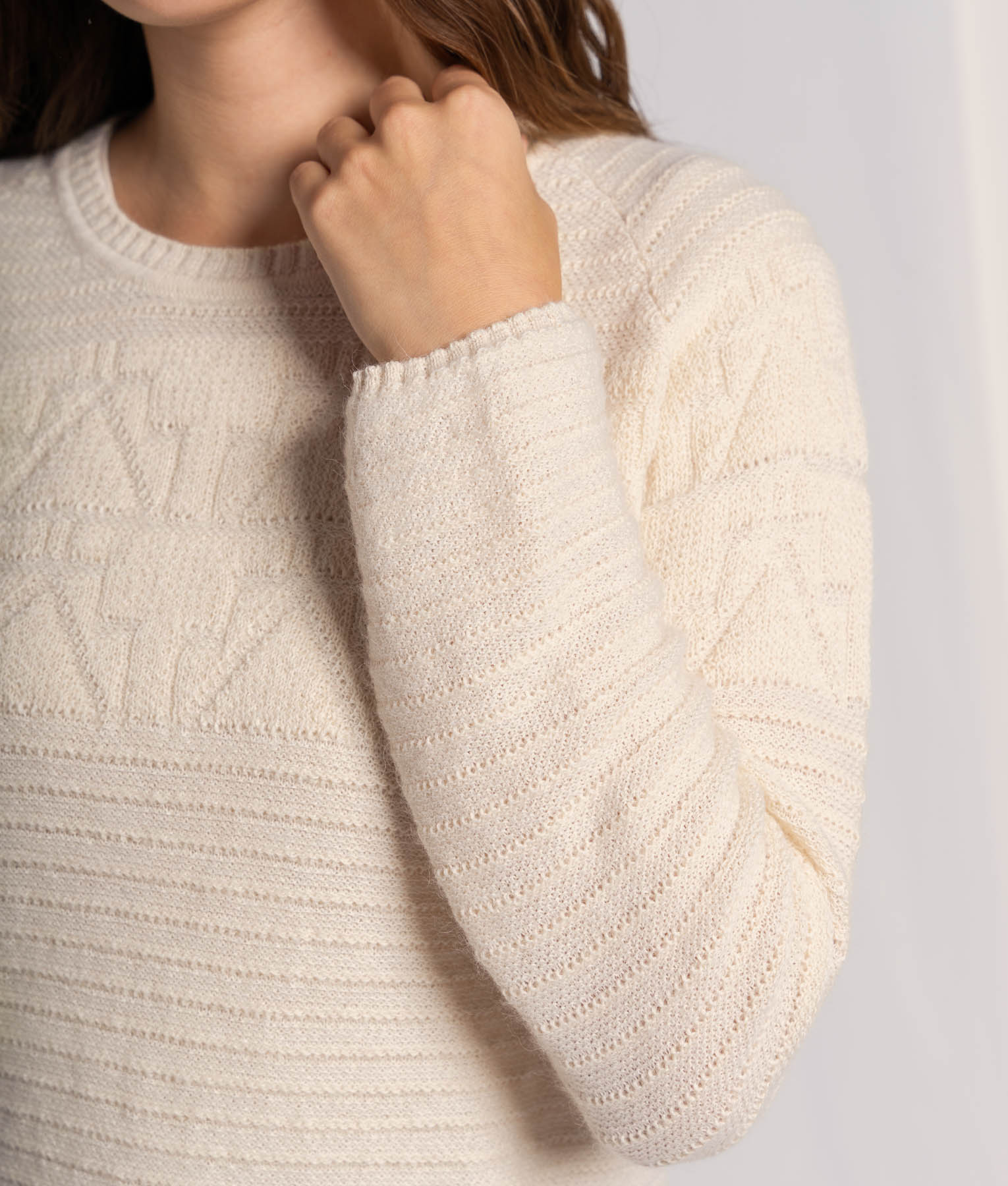 Stylish Designs On Clay Crew Neck Sweater - Soft Cotton Knit Pullover for Women & Men | Perfect for Casual Wear, Fall Fashion & Cozy Outfits