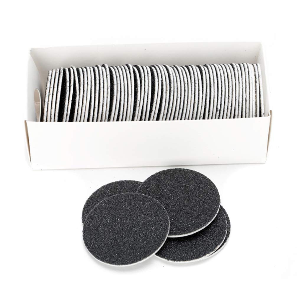 Minkissy 60Pcs Nail Drill Bits - Self-Adhesive Sandpaper Discs & Foot File Replacement Pads for Electric Nail File & Foot Care Tools | Professional Pedicure & Manicure Kit for Salon & Home Use