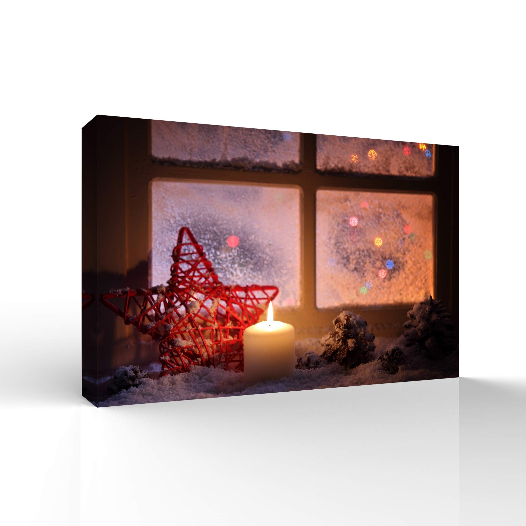 Wall26 Canvas Wall Art - Merry Christmas Pictures & Paintings for Home Decor, Bedroom & Living Room - Framed Canvas Prints (32x48 inches) - Perfect for Holiday Gifts & Seasonal Home Decoration
