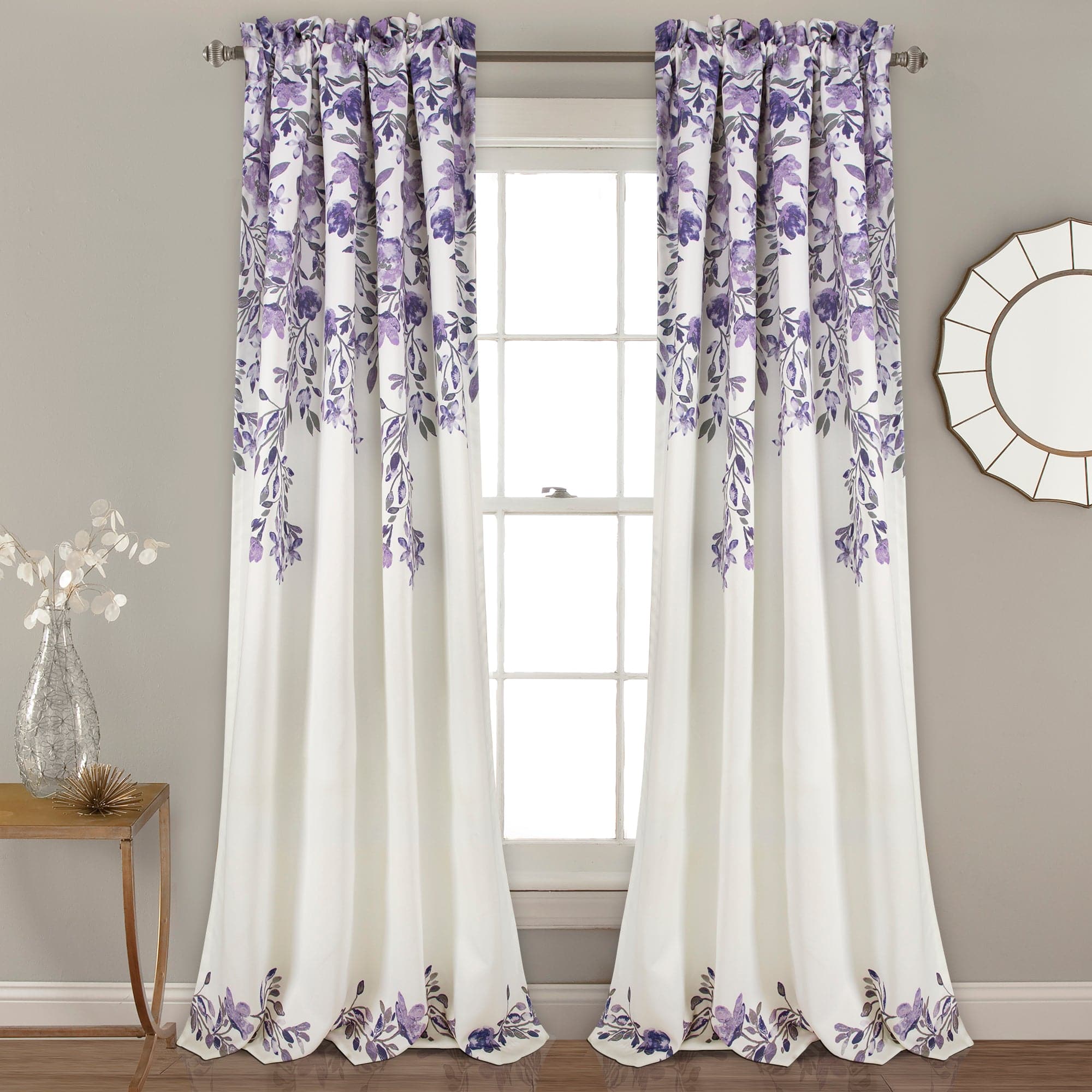 Tanisha Light Filtering Window Curtain Panel Set - Soft Sheer Drapes for Living Room & Bedroom - Blackout Privacy & UV Protection - 84 Inch Length (2 Panels)