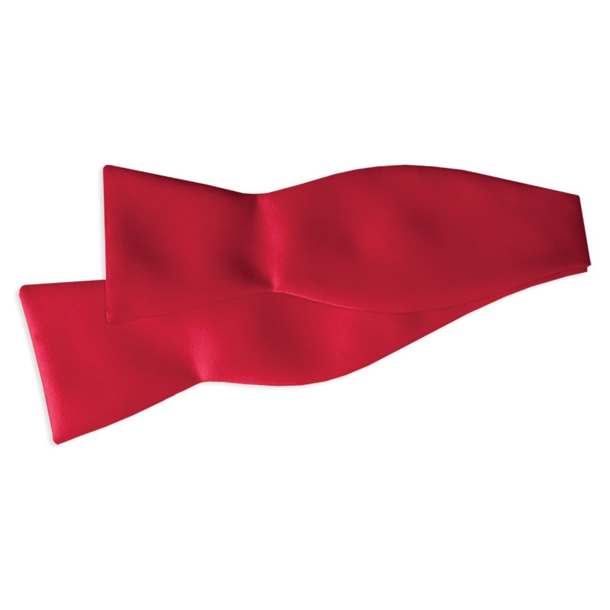 Elegant Red Silk Self-Tie Bow Tie for Men - Premium Adjustable Formal Neckwear for Weddings, Prom & Special Occasions