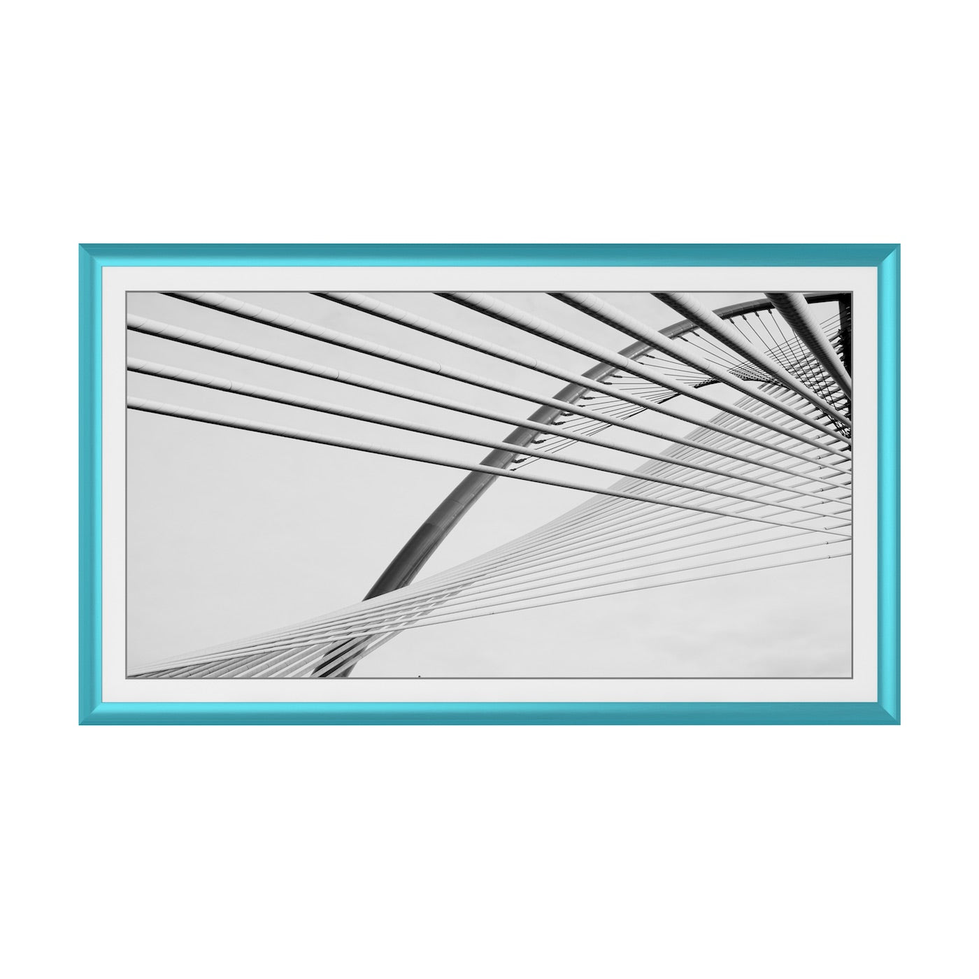 Caribbean Turquoise Alloy Prismatic Samsung Frame Bezel - Premium TV Accessory for Stylish Home Decor & Entertainment Setup