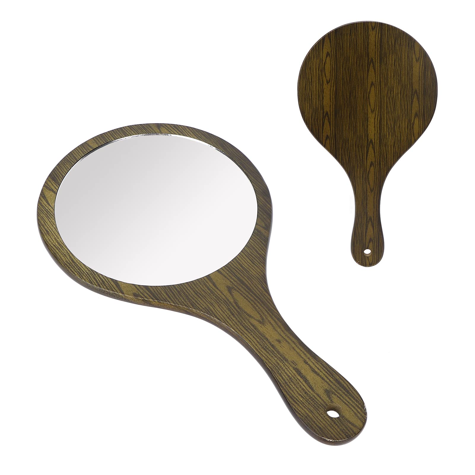 Professional Handheld Hairdressing Mirror with Bottom Hole - Clear, Sturdy & Durable for Salon, Barbers & Home Use - Perfect for Hair Styling, Makeup & Grooming