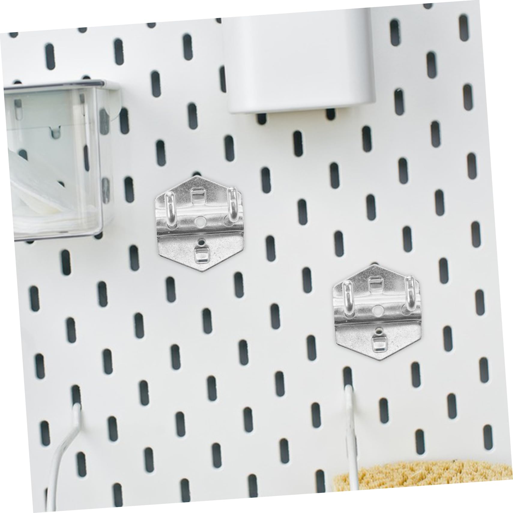 ULTECHNOVO 6-Pack Metal Pegboard Hooks - Heavy Duty Garage Organizer Hooks for Tools, Accessories - Easy to Install & Sturdy Design - Perfect for Workshop, Garage, Shed Organization & DIY Storage
