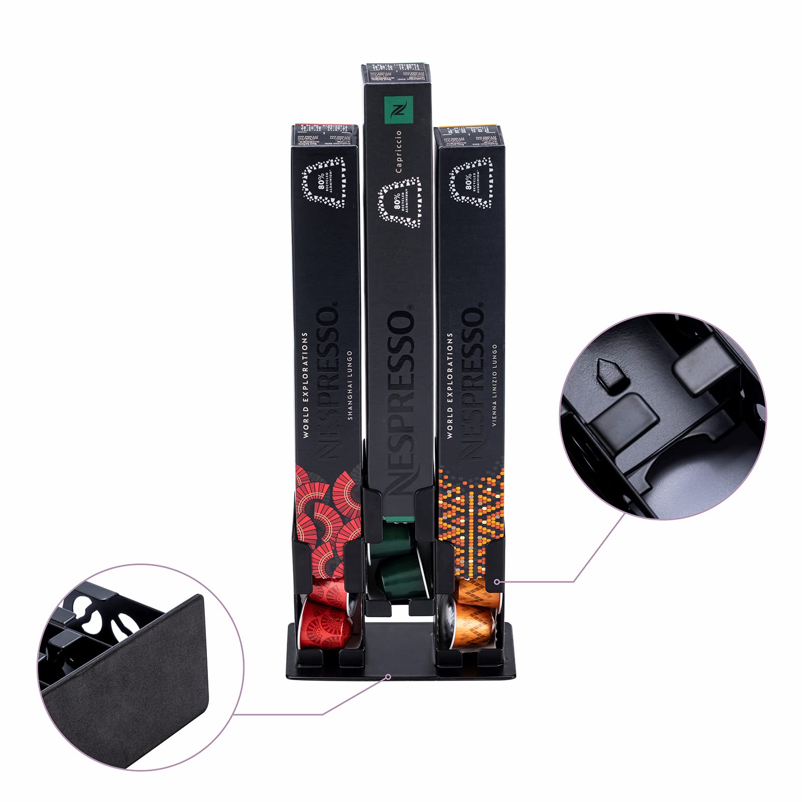 OriginalLine ZCDCP Coffee Pod Holder - 30 Capsule Organizer Stand for Keurig, Nespresso & Dolce Gusto | Compact & Space-Saving Coffee Accessory for Home, Office & Kitchen Countertop