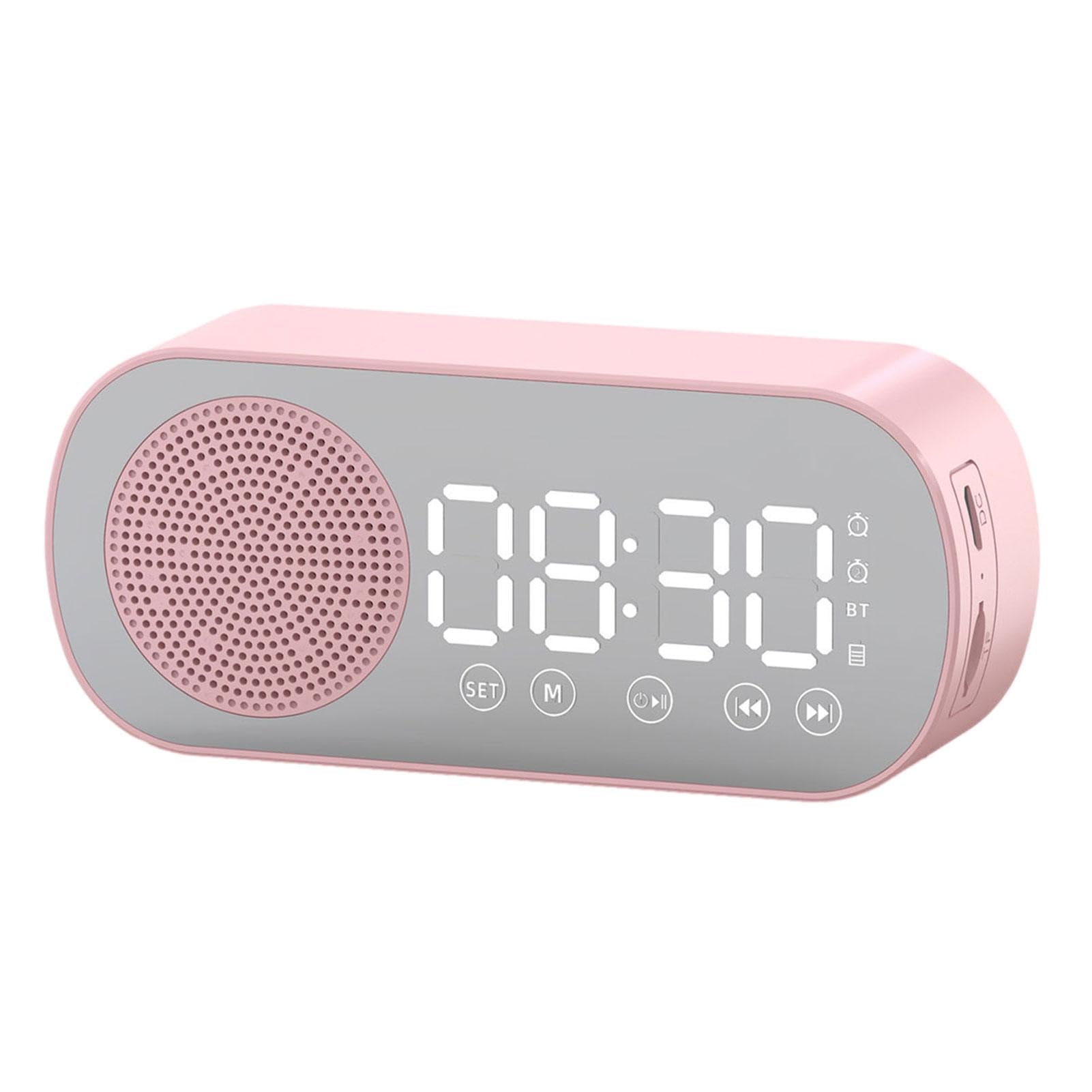 Veeteah Digital Radio Alarm Clock with LED Display - FM Radio, USB Charger, Snooze Function | Perfect for Office, Bedroom, Nightstand & Travel | Wake Up to Music or Alarm