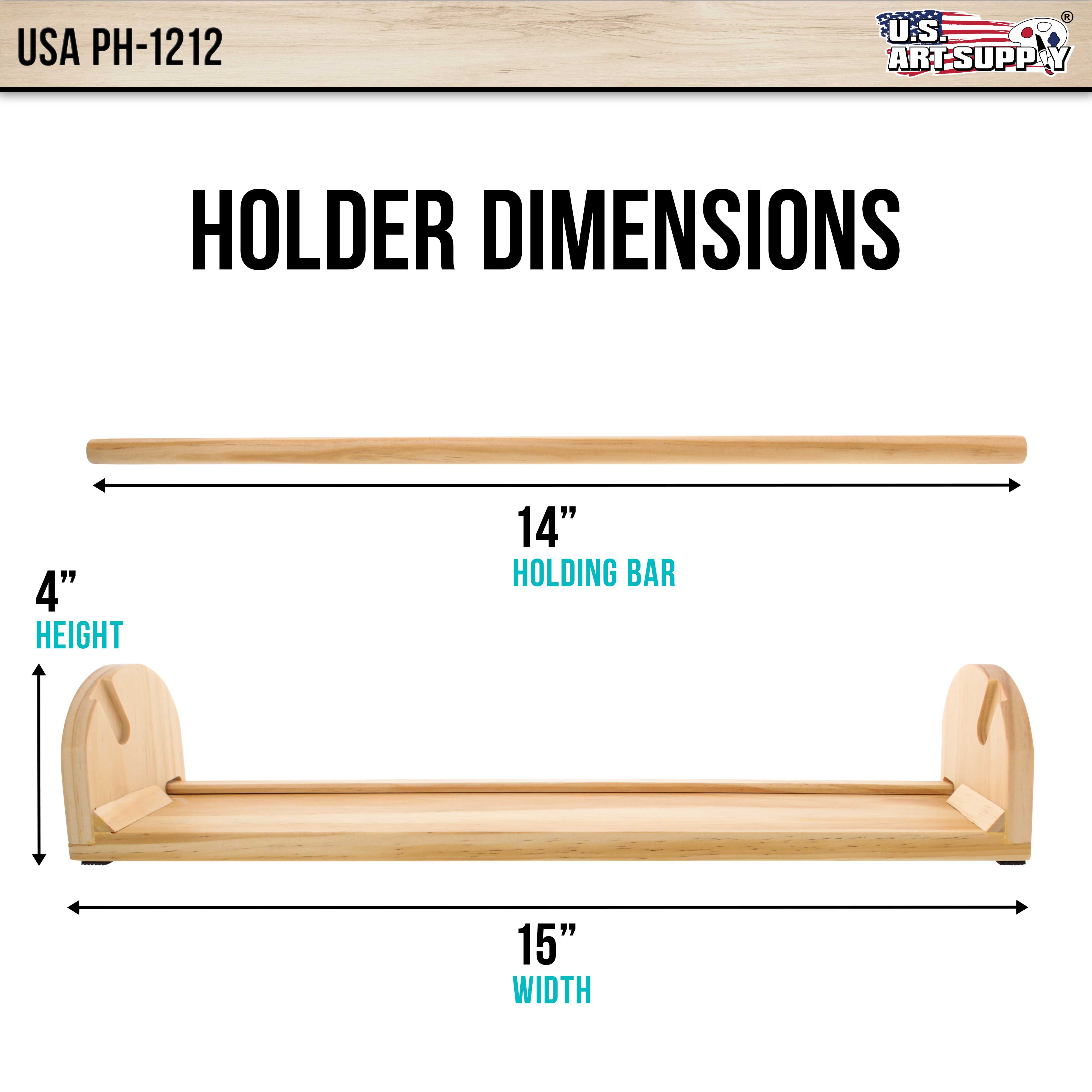 12 Inch Wooden Tabletop Paper Holder & Dispenser - Organizer for Napkins, Towels, and Wrapping Paper - Perfect for Kitchen, Office, and Restaurant Use