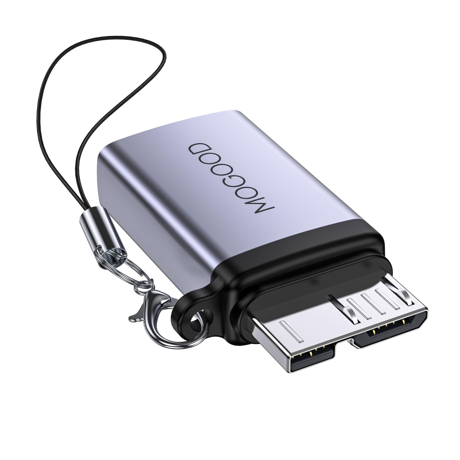 USB C to Micro B Adapter - High-Speed Data Transfer Cable - Compatible with External Hard Drives, Smartphones, Tablets, Cameras - Compact & Portable Design - Perfect for Office, Travel, and Home Backup Solutions