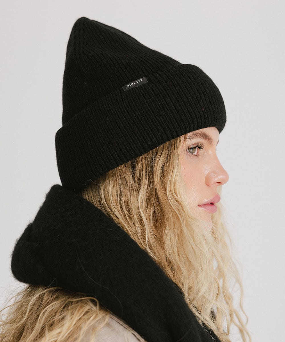 Lou Oversized Knit Beanie - Soft Chunky Winter Hat for Women & Men - Perfect for Cold Weather, Skiing, and Outdoor Activities