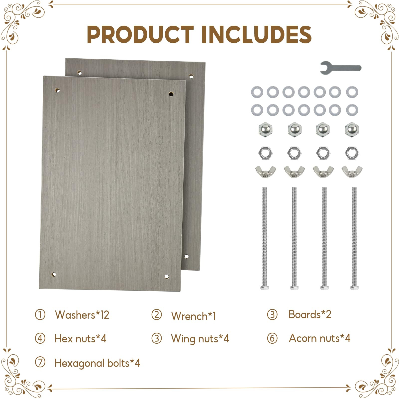 Professional Book Press & Flower Press Kit - 17.7 x 11.8 Inch Bookbinding Tool for DIY Scrapbooking, Herb Drying, and Craft Projects | Perfect for Artists, Book Lovers & Botanical Enthusiasts
