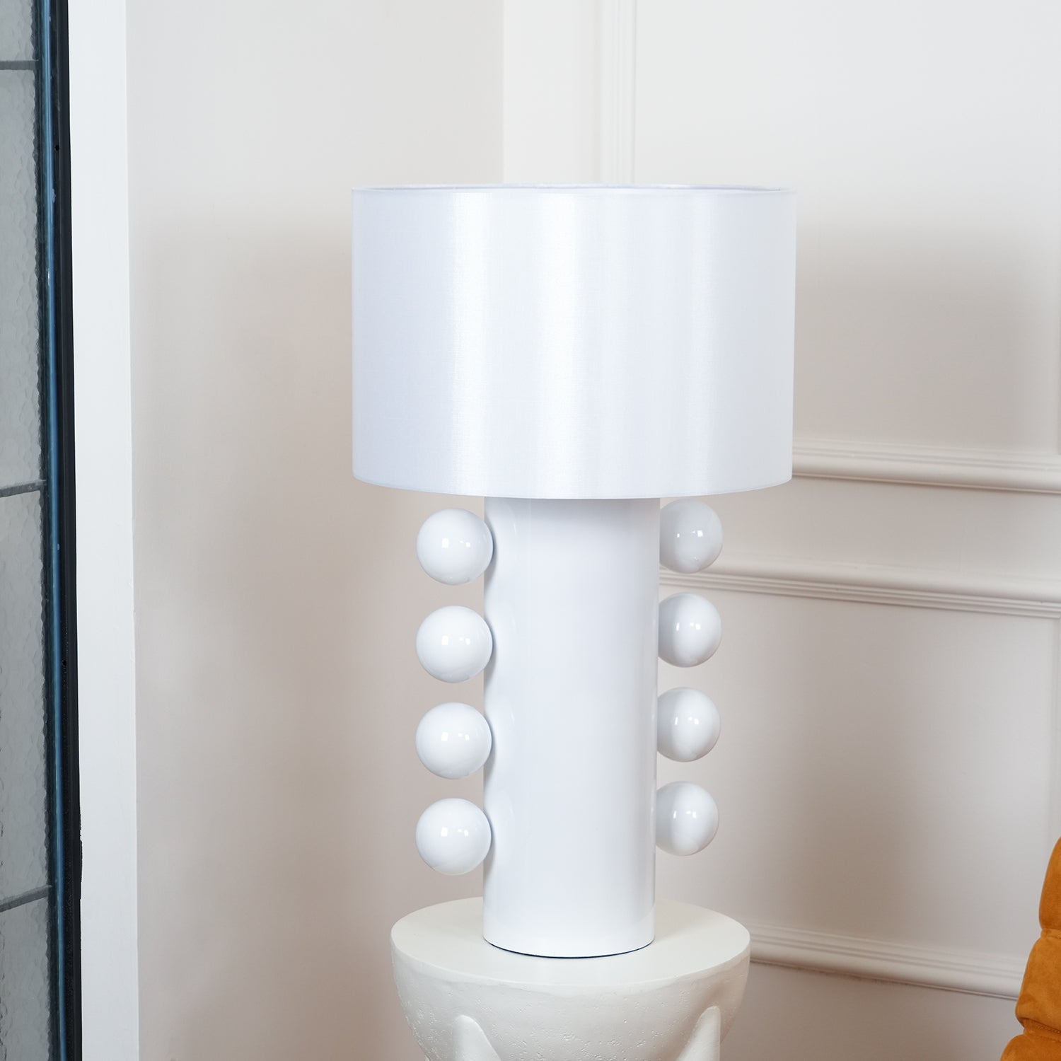 Tiglia Modern LED Table Lamp - Adjustable Brightness, USB Charging Port, Bedside Nightstand Light for Living Room, Bedroom & Office