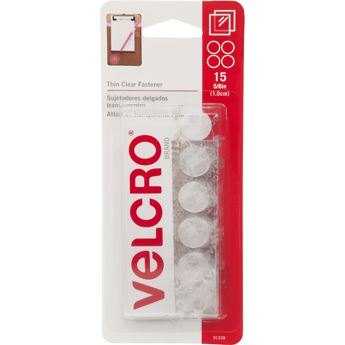 Strong Adhesive Velcro Hook & Loop Discs - 1 Inch Round Sticky Back Fasteners for DIY Crafts, Home Organization & Office Supplies - Perfect for Hanging Pictures, Organizing Cables & Securing Rugs