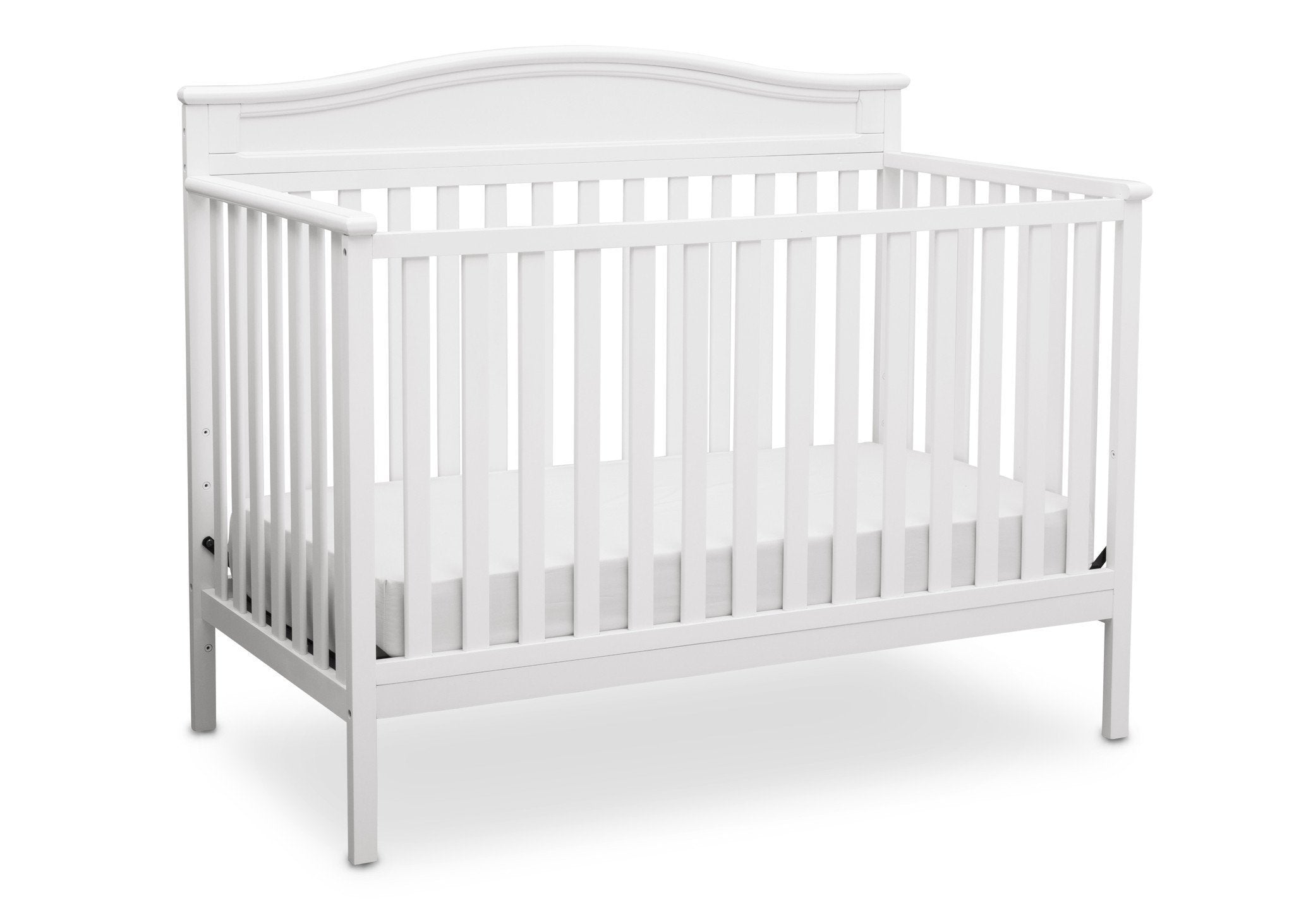 Larkin 4-in-1 Convertible Baby Crib - Toddler Bed, Daybed & Full-Size Bed - Safe & Stylish Nursery Furniture for Newborns to Teens - Perfect for Bedrooms, Daycare & Guest Rooms