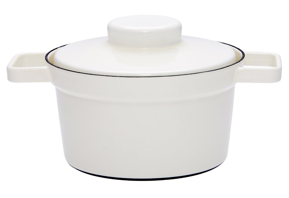 Atoma Enamel Pot 1.75L - Durable Cast Iron Enameled Cooking Pot with Lid - Perfect for Soups, Stews & Slow Cooking in Kitchen or Camping