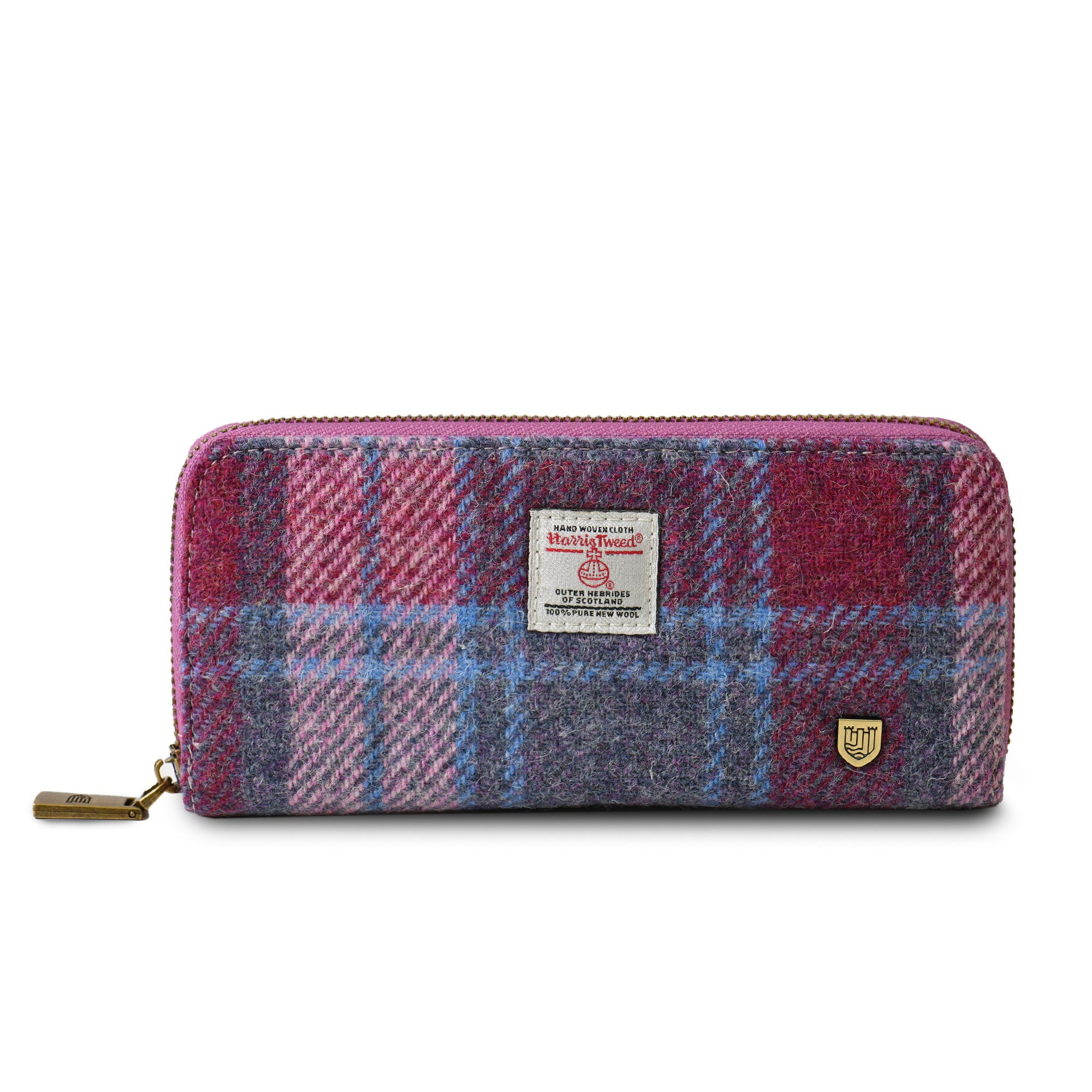 Harris Tweed Long Wallet for Women & Men - 8 Stylish Colors - Perfect for Everyday Use, Travel & Gift Giving