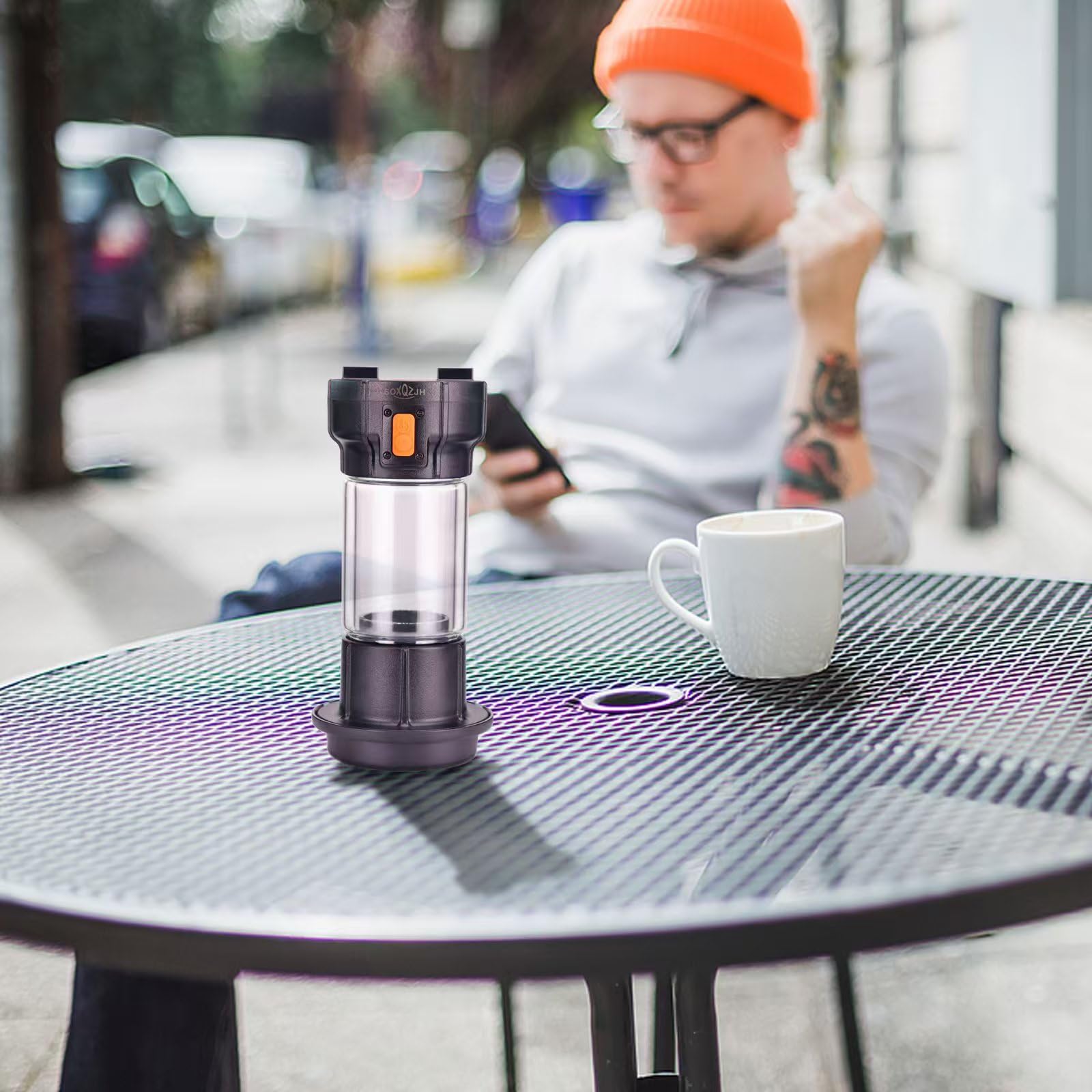 Portable Coffee Maker for Travel & Camping - Single Serve Drip Coffee Machine with Strong Button Feature, Compact & Lightweight - Perfect for Outdoor Adventures, Office, and Home Use