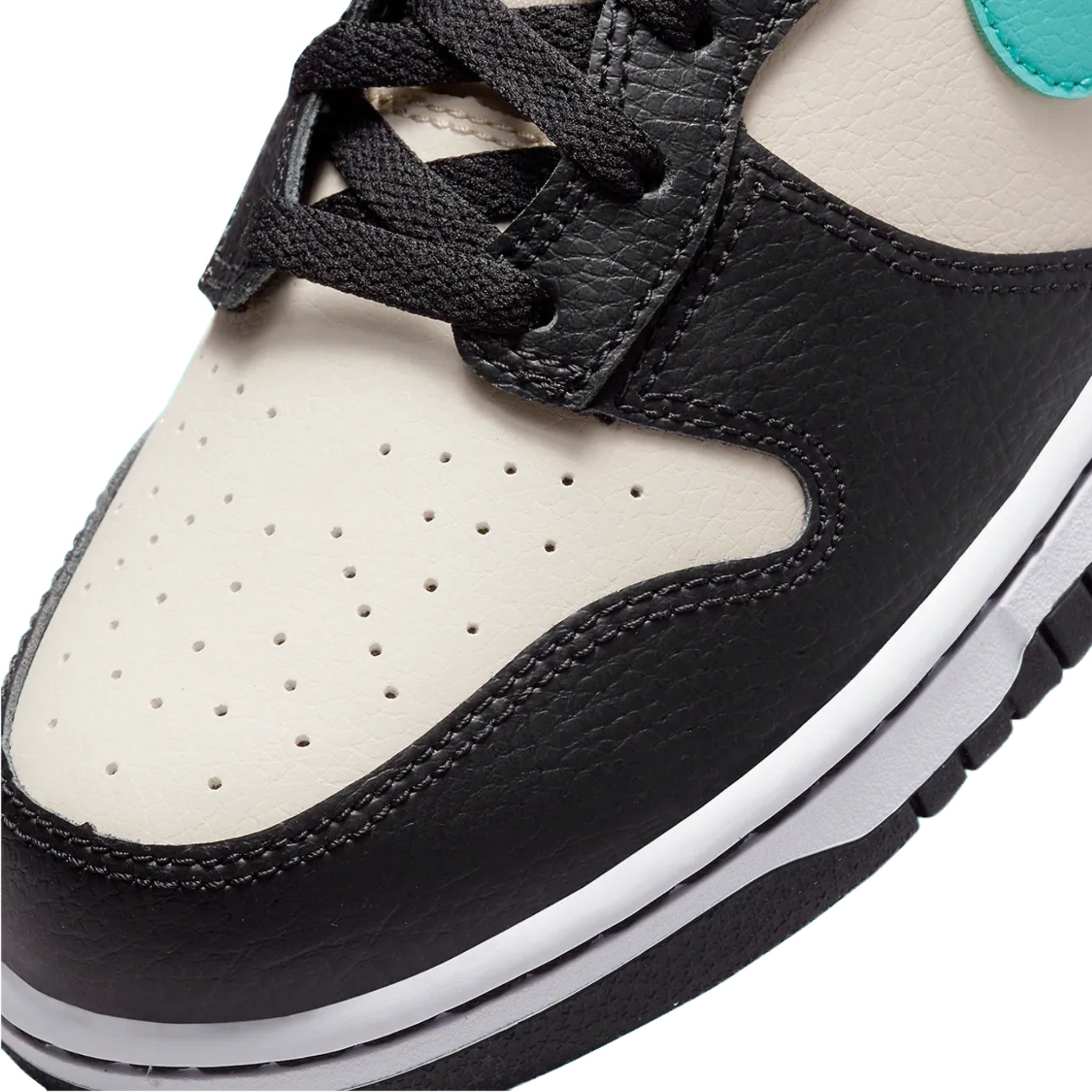 Nike Dunk High EMB Sneakers in Beige, Black, Washed Teal & Pearl White - Stylish Basketball Shoes for Men & Women - Perfect for Streetwear, Casual Outfits & Sneaker Collectors