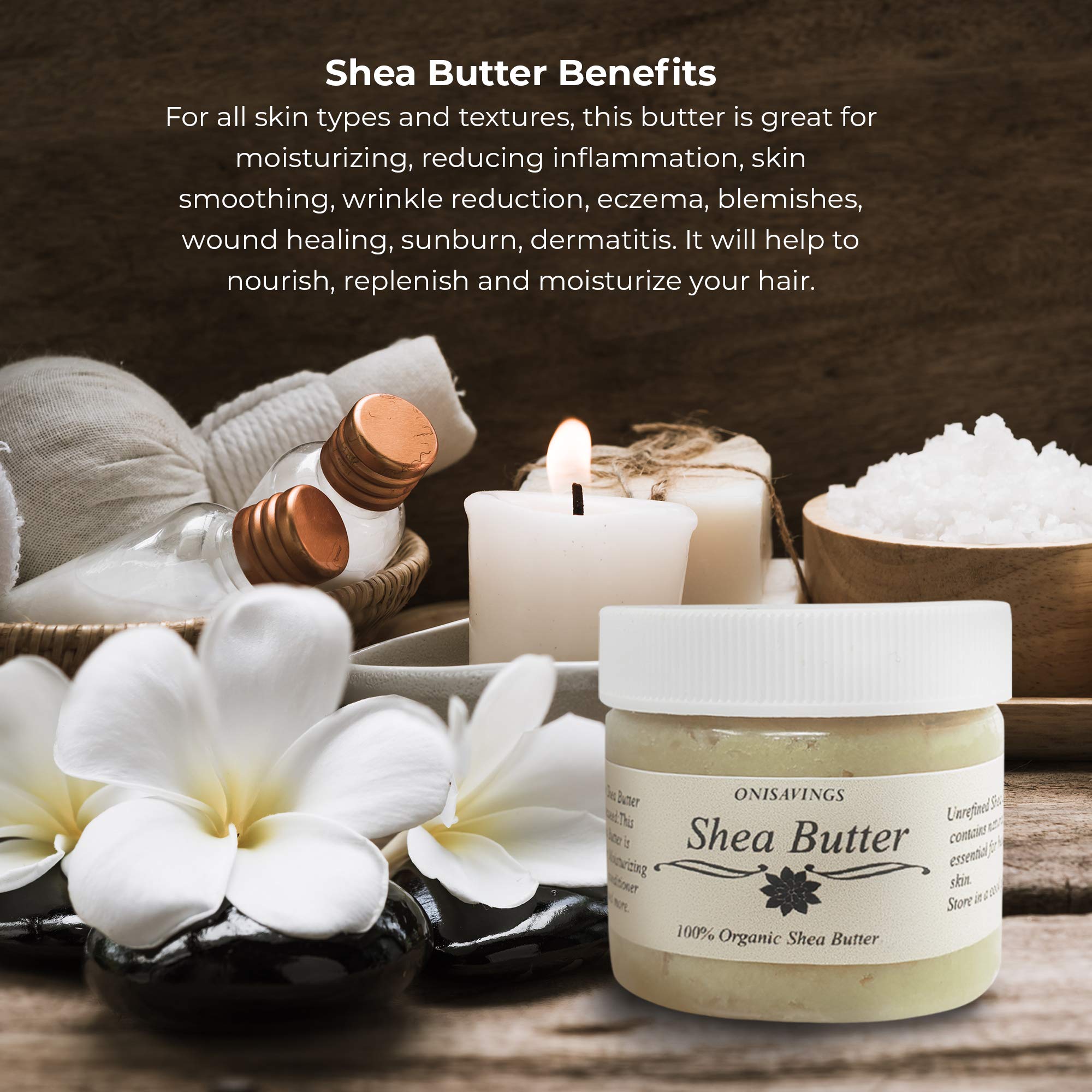 Organic Raw Unrefined African Shea Butter Cream - 100% Pure Natural Moisturizer for Face, Body & Hair - Treats Dry Skin, Eczema & Stretch Marks - Travel Size 4oz - Perfect for Daily Skincare, DIY Beauty Recipes & On-the-Go Hydration