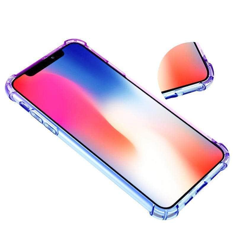 Shockproof Silicone Gradient iPhone 12 Pro Max Case - Durable Protective Phone Cover for iPhone 12 Pro Max - Perfect for Outdoor Activities, Travel & Everyday Use