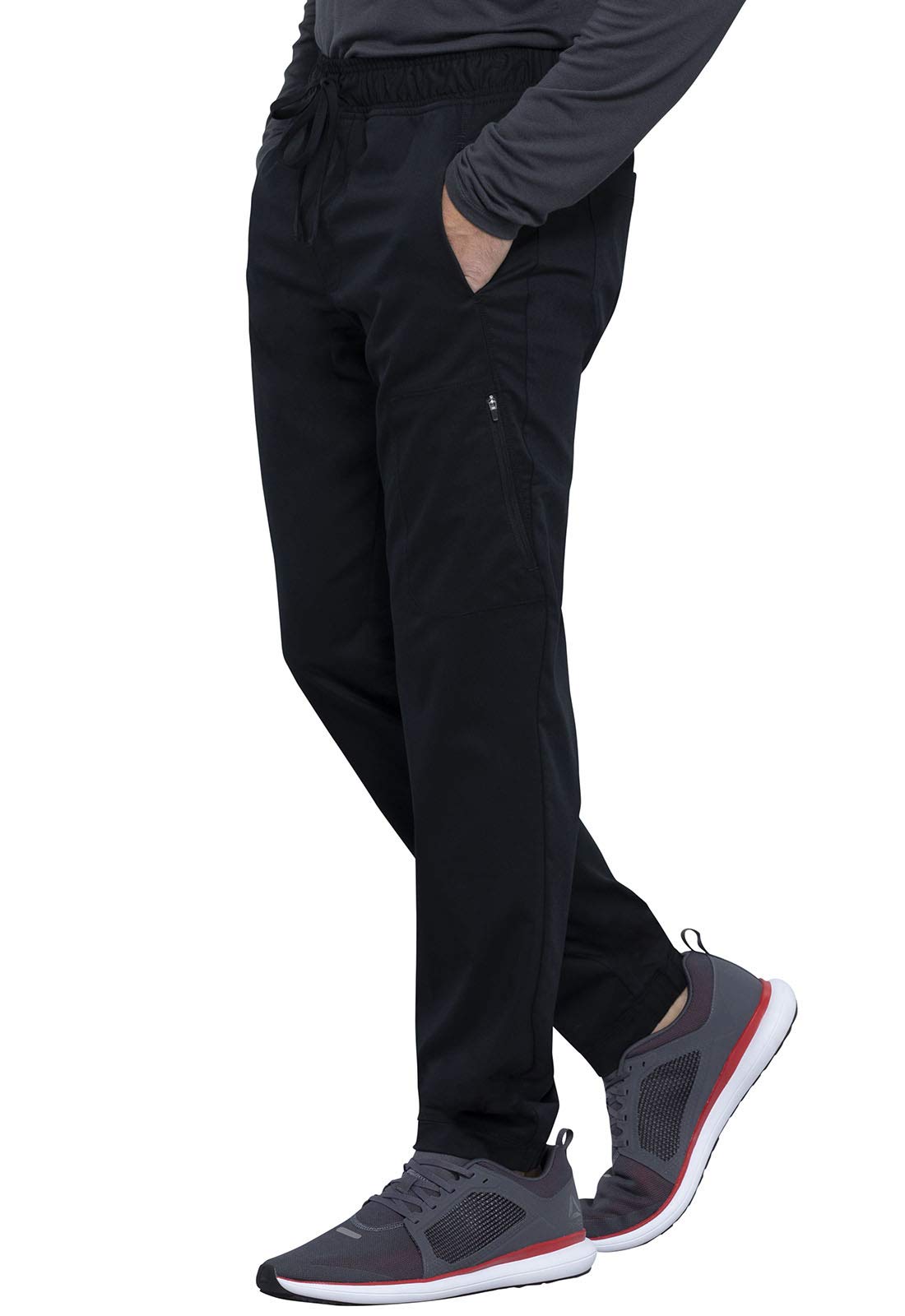 Cherokee Men's Scrubs Pants - Natural Rise Jogger with Zip Cargo Pockets | Comfortable Medical Workwear for Doctors & Nurses | WW012 | Perfect for Hospital Shifts & Healthcare Professionals