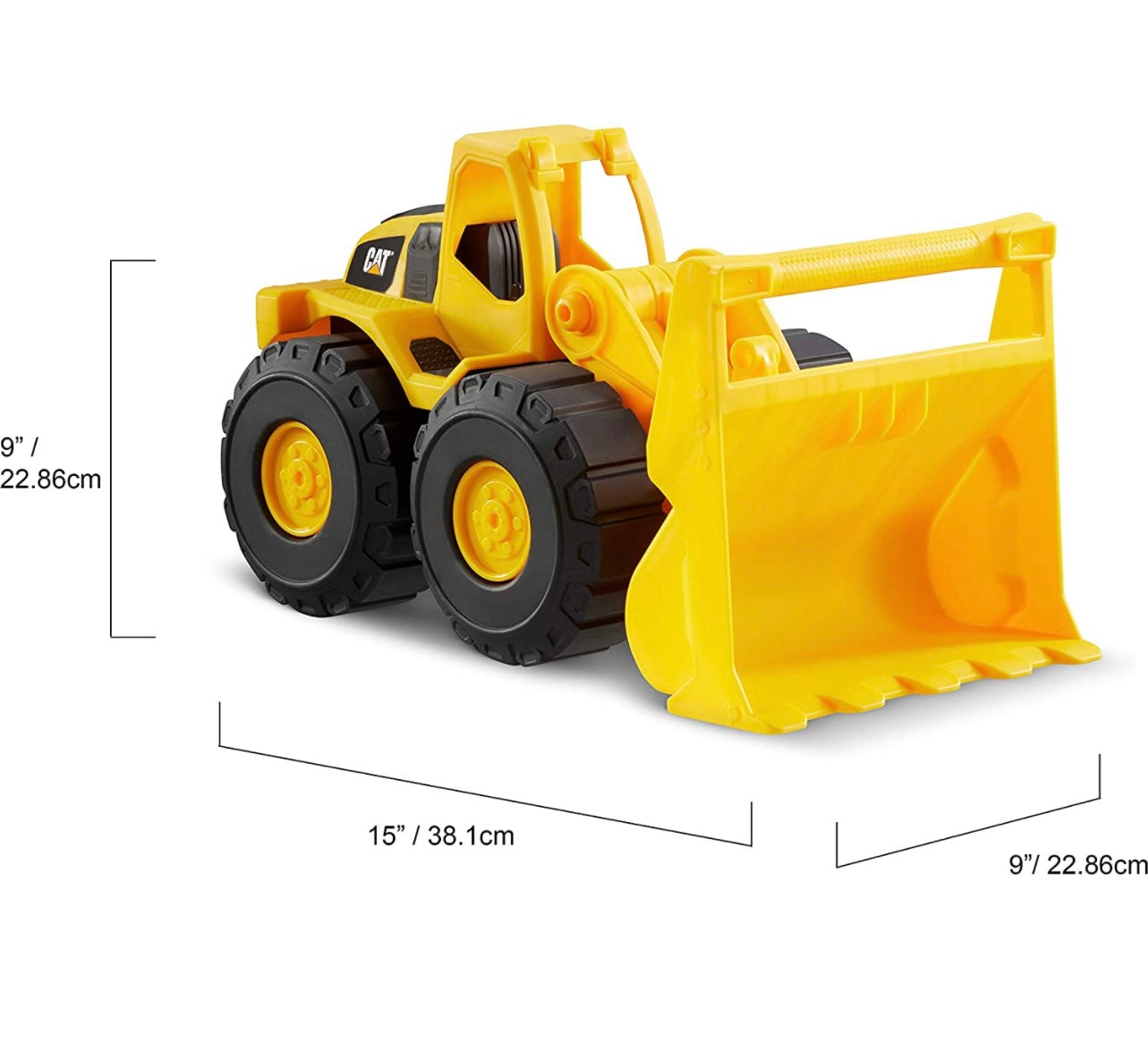 CAT Tough Rigs Wheel Loader Toy - Heavy Duty Construction Vehicle for Kids, 1:16 Scale Die-Cast Model with Realistic Features - Perfect for Playtime, Collecting & Construction-Themed Birthday Gifts