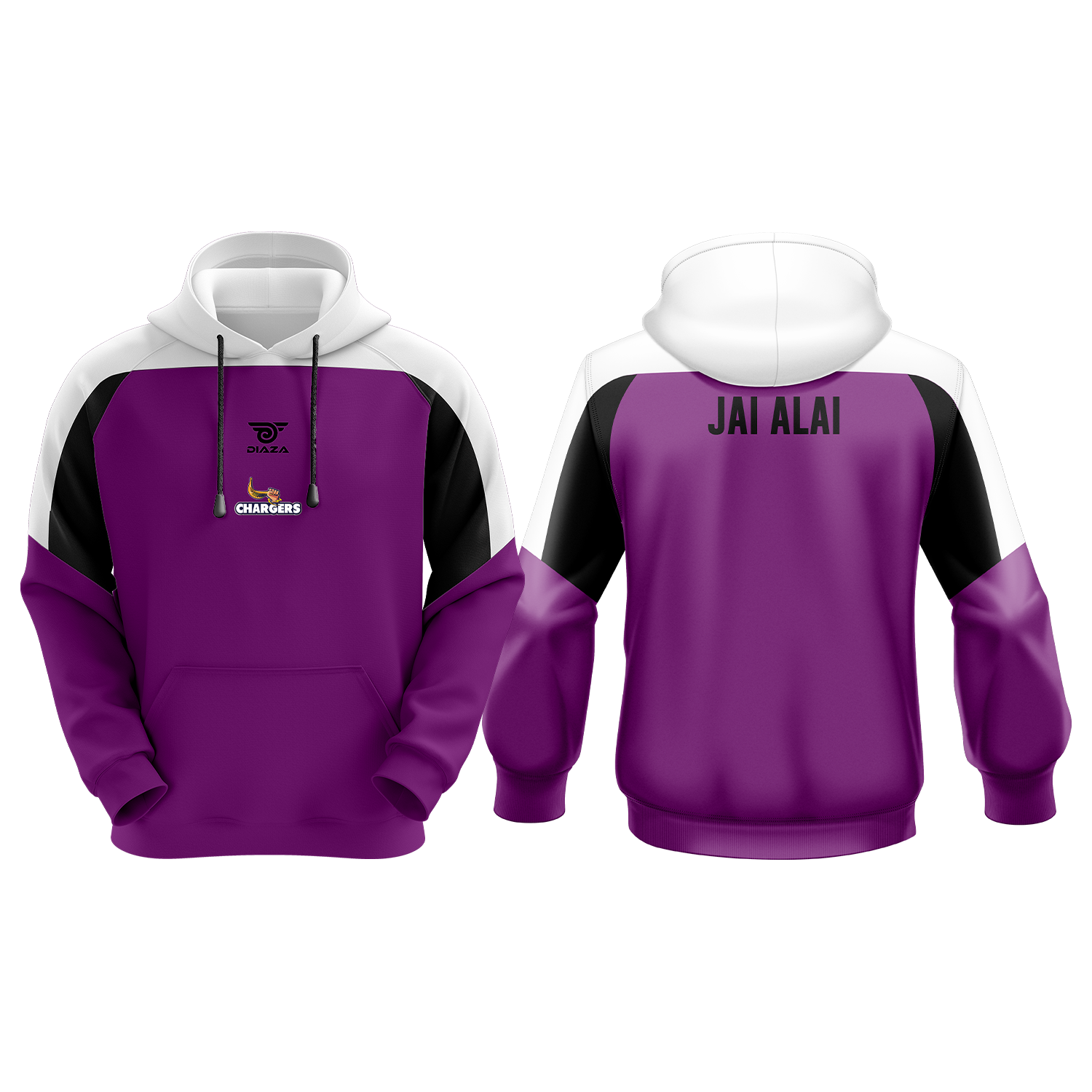 Jai Alai Chargers Regular Hoodie - Comfortable & Stylish Pullover Sweatshirt for Men & Women - Perfect for Casual Wear, Sports & Outdoor Activities