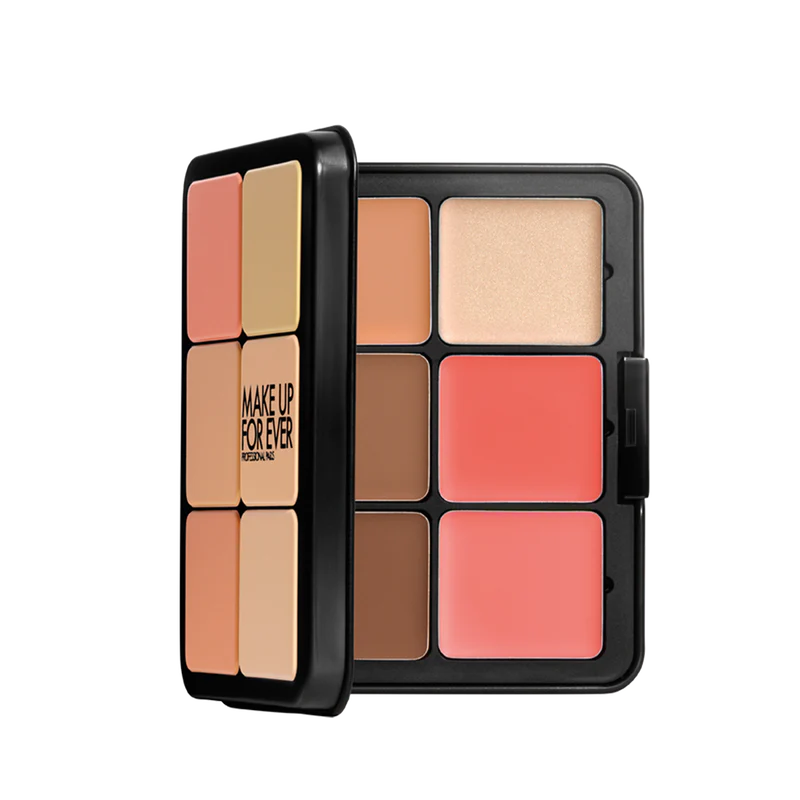 Make Up For Ever HD Skin All in One Palette - High Definition Face & Eye Makeup Kit for Flawless Coverage | Perfect for Professional Makeup Artists & Everyday Glam Looks