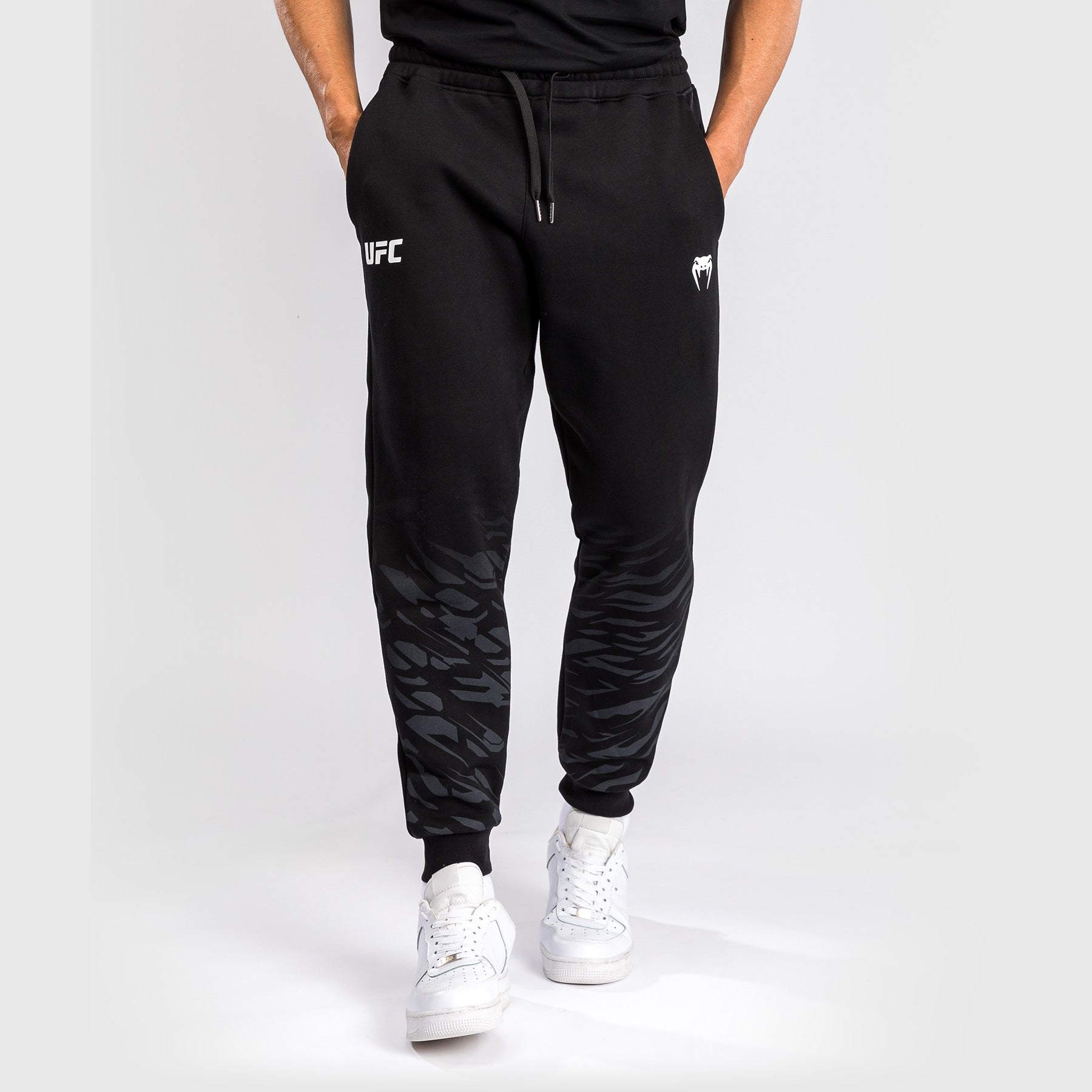 Venum UFC Fusion Men's Replica MMA Training Pants - Black | Premium Fight Shorts for MMA, Boxing & Fitness Workouts | Ideal for Training, Sparring & Gym Sessions
