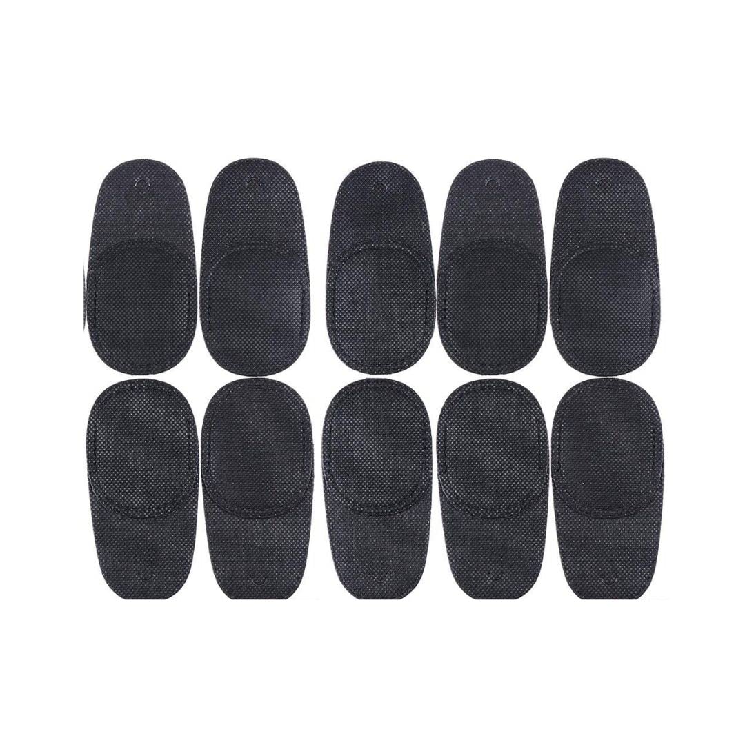 Bhavya Optic® Black Eye Patch 10 Pcs (5 Pairs) - Strabismus, Amblyopia & Lazy Eye Treatment for Kids - Comfortable & Adjustable for Daily Use, School & Sports Activities