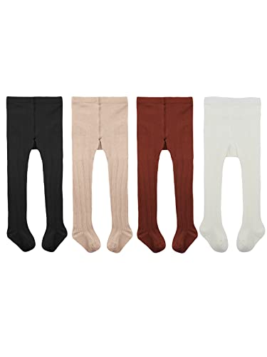 4 Pairs Black White Nude Maroon