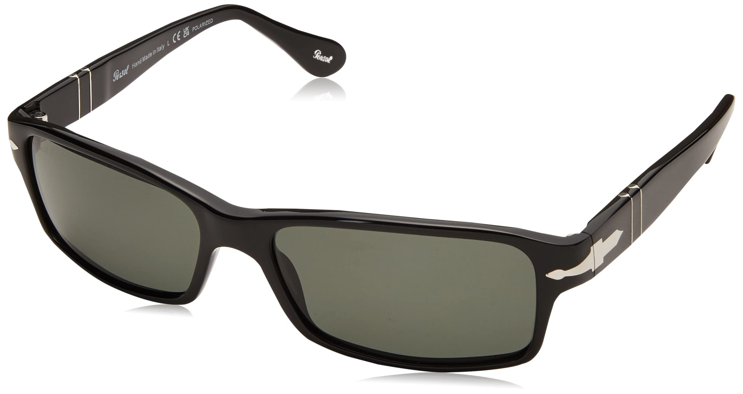 Persol PO2747S Rectangular Polarized Sunglasses for Men & Women - UV Protection, Classic Style for Driving, Travel & Outdoor Activities