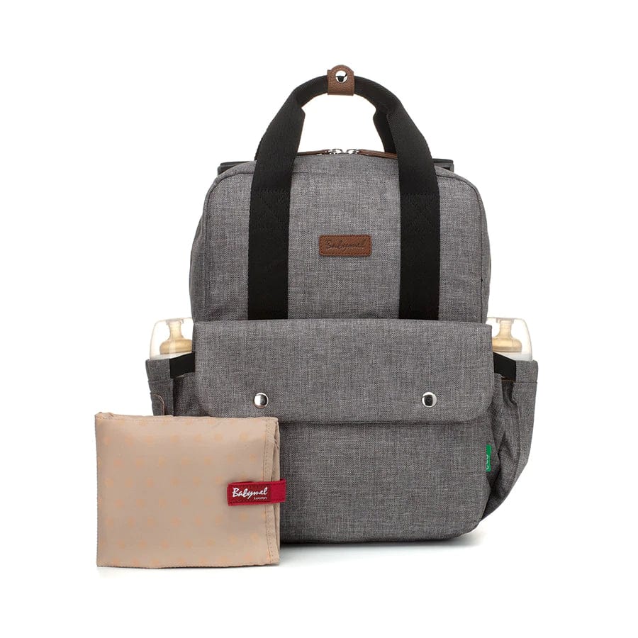 Babymel Georgi Eco-Friendly Vegan Leather Diaper Backpack - Stylish & Spacious Baby Bag for Moms, Perfect for Travel, Daycare & On-The-Go Parenting