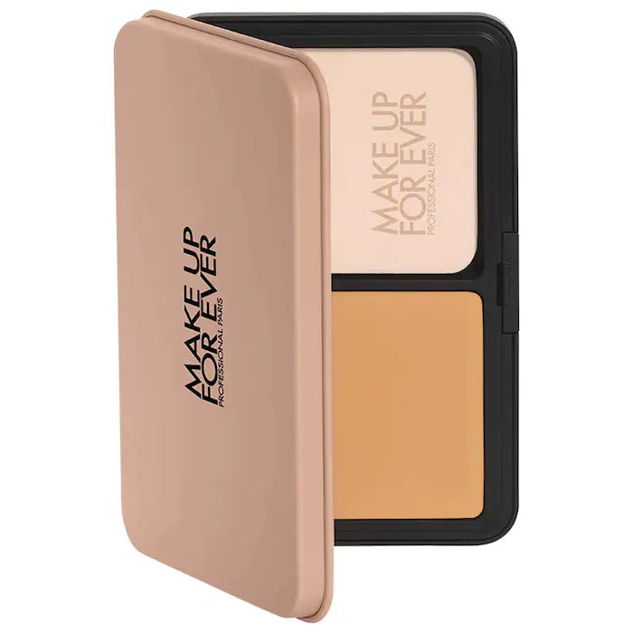 Make Up For Ever HD Skin Matte Velvet Powder Foundation - Oil Control & Pore Minimizing - Long Lasting Full Coverage Makeup for Flawless Skin - Perfect for Daily Wear & Photography