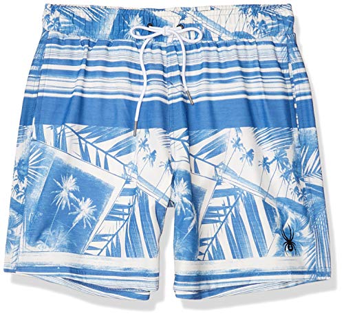 Blue Palm Stripe