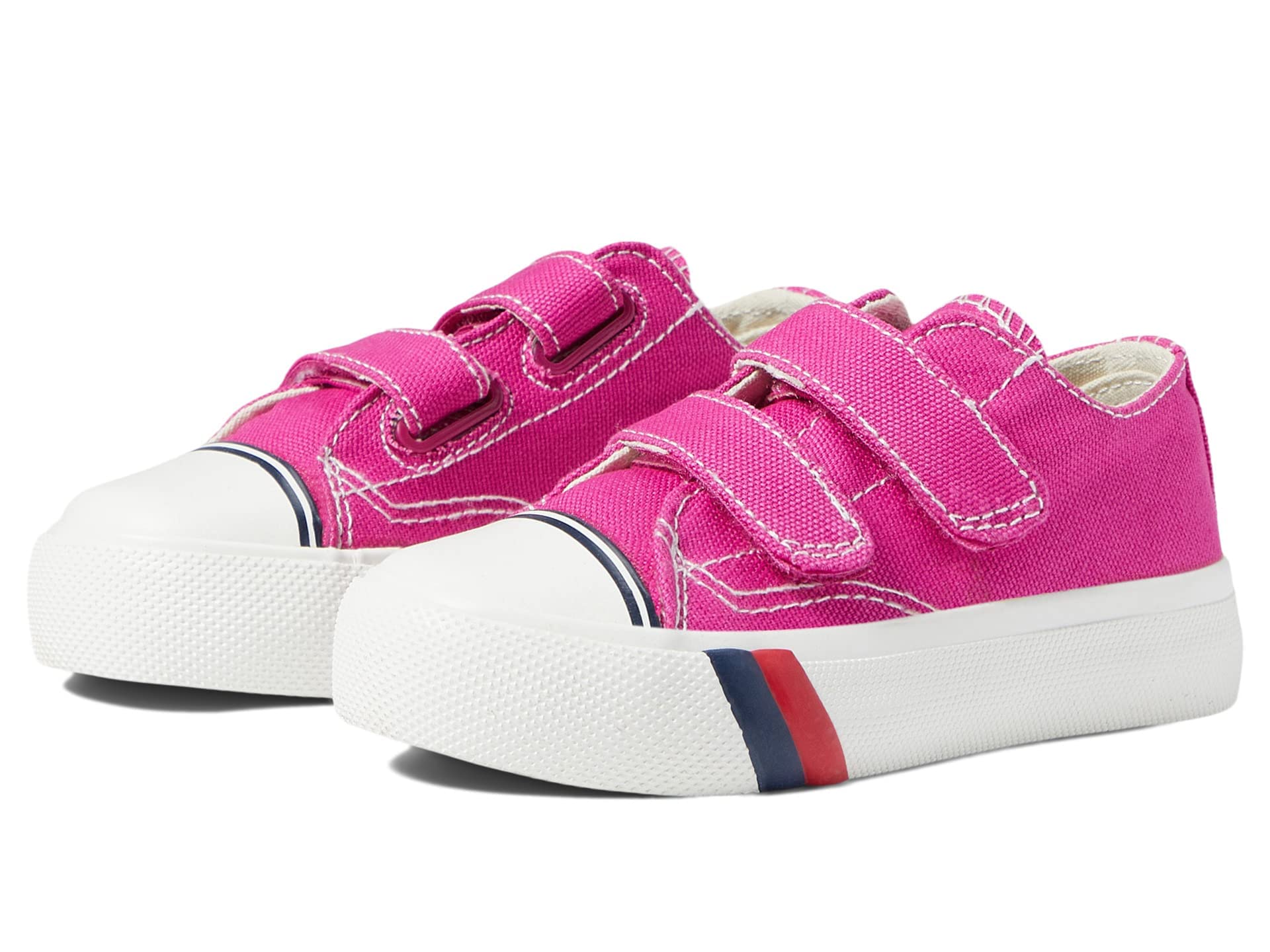 Keds Unisex Kids Royal Lo Hook & Loop Sneakers - Lightweight Comfortable Slip-On Shoes for Boys & Girls - Perfect for School, Play & Everyday Wear